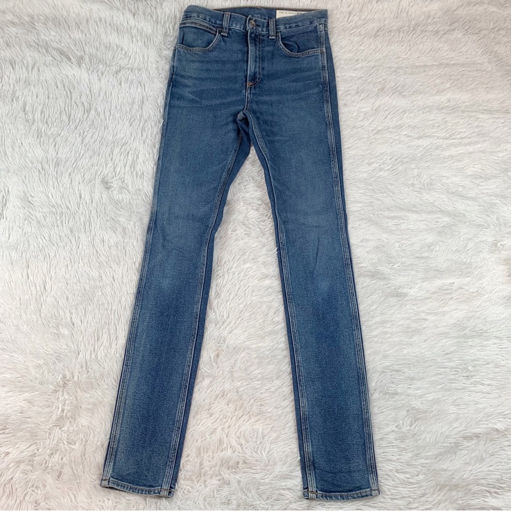 rag‎ & bone Northwood high rise skinny jeans in blue medium wash - Picture 2 of 10
